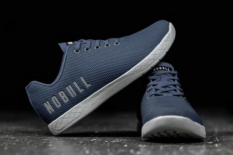Men's Nobull Dark Denim Trainers Dark / Blue | SG C2186T